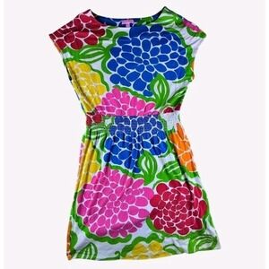Lilly Pulitzer Sadie Zinny Dress Floral Colorful Size Large
